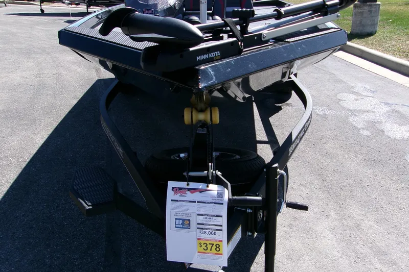 Slide: The Image of 2025 Ranger RT188C boat on trailer with price tag displayed. - 3