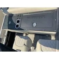 Slide: The Image of 2025 Ranger Reata 223FC boat interior with seating and storage compartments. - 6