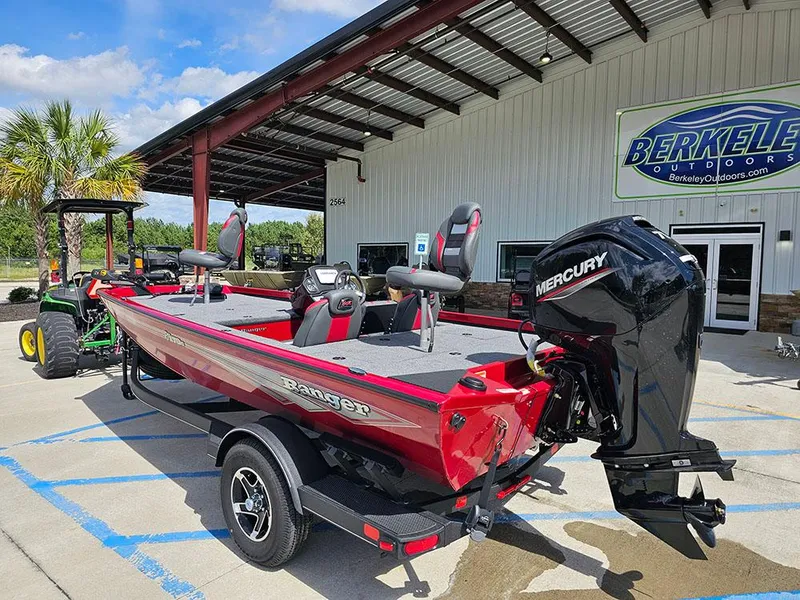 Slide: The Image of 2025 Ranger RT178C boat with Mercury engine outside Berkeley Outdoors. - 3