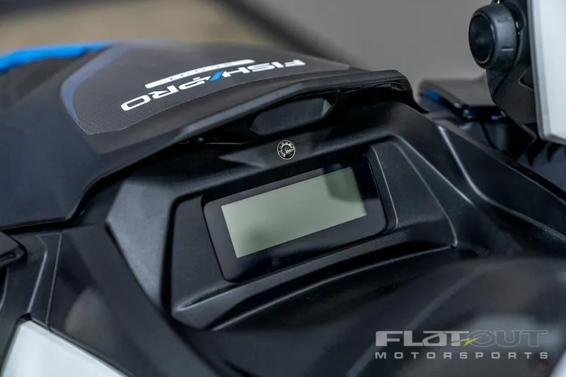 Slide: The Image of 2024 Sea-Doo Fish Pro 130 Scout dashboard, close-up view. - 14