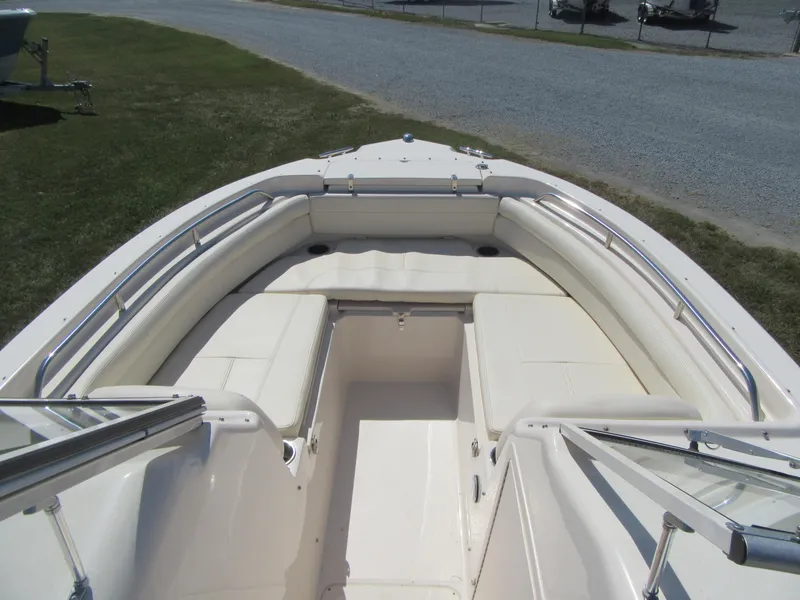Slide: The Image of 2017 Grady-White 225 Freedom boat interior with spacious seating and sleek design. - 23