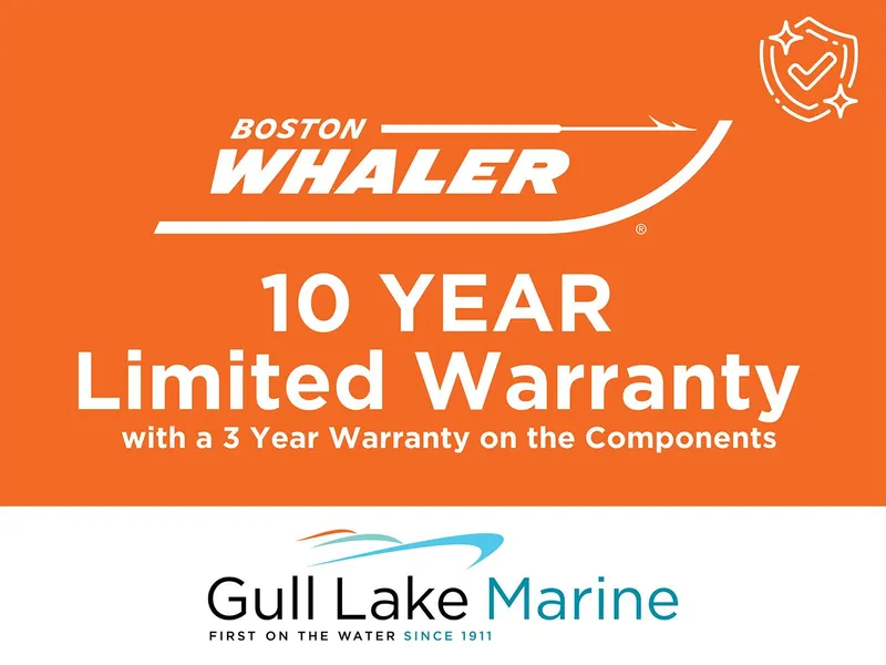 Slide: The Image of Boston Whaler 380 Realm 2025, 10-year limited warranty, Gull Lake Marine. - 61