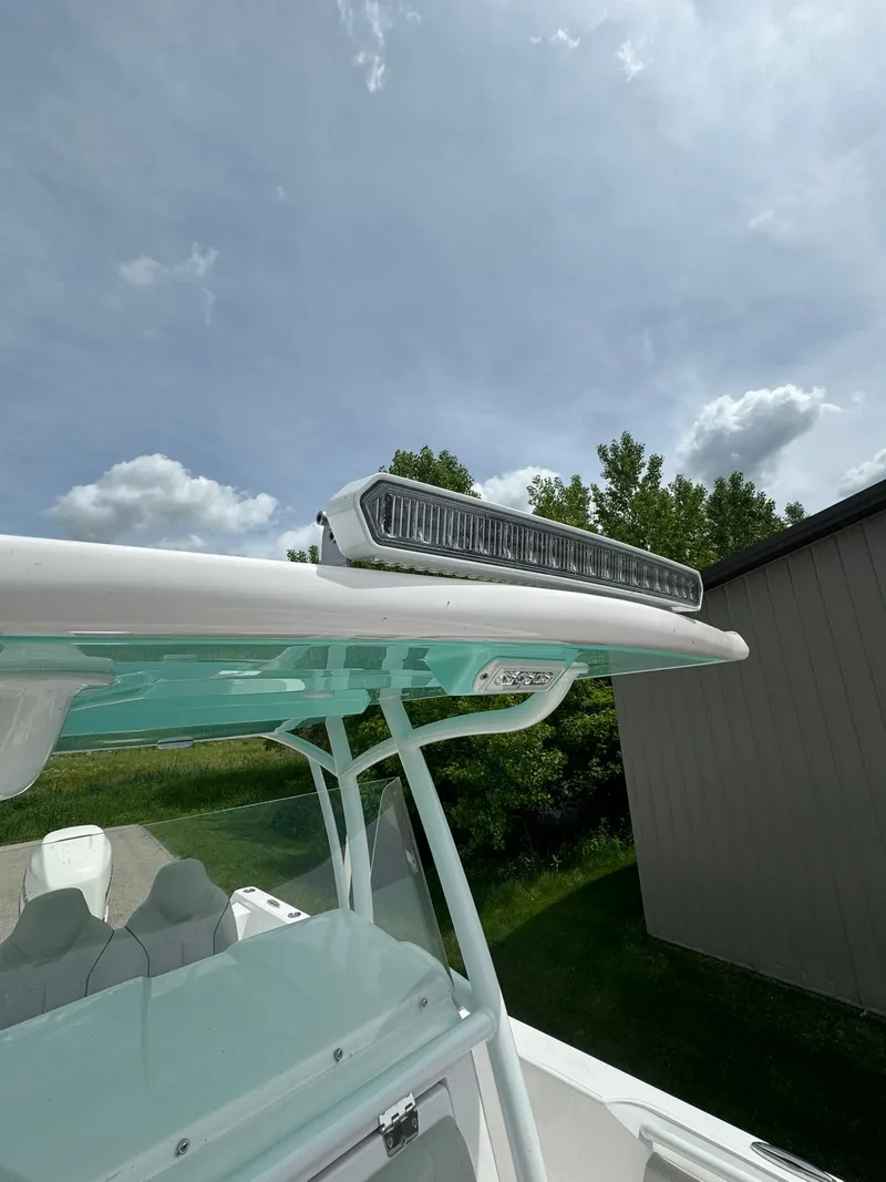 Slide: The Image of 2022 Streamline Center Console boat with sleek design and modern features. - 17