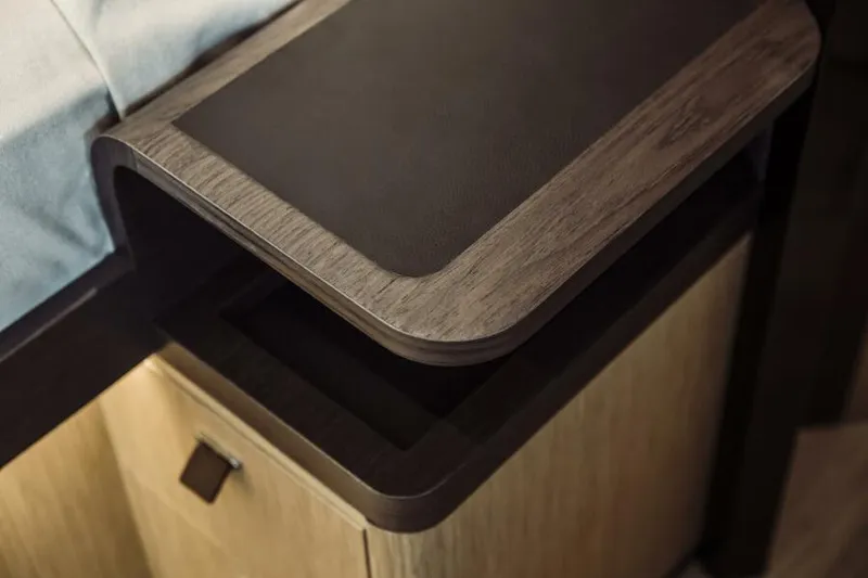 Slide: The Image of Wooden cabinet detail on Absolute 52 FLY yacht, 2026 model. - 6