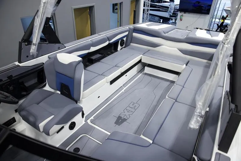 Slide: The Image of Luxurious interior of 2025 Axis A245 boat with spacious seating and modern design. - 20