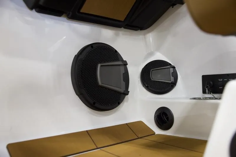 Slide: The Image of 2025 Axis T235 boat interior speakers and audio system. - 13