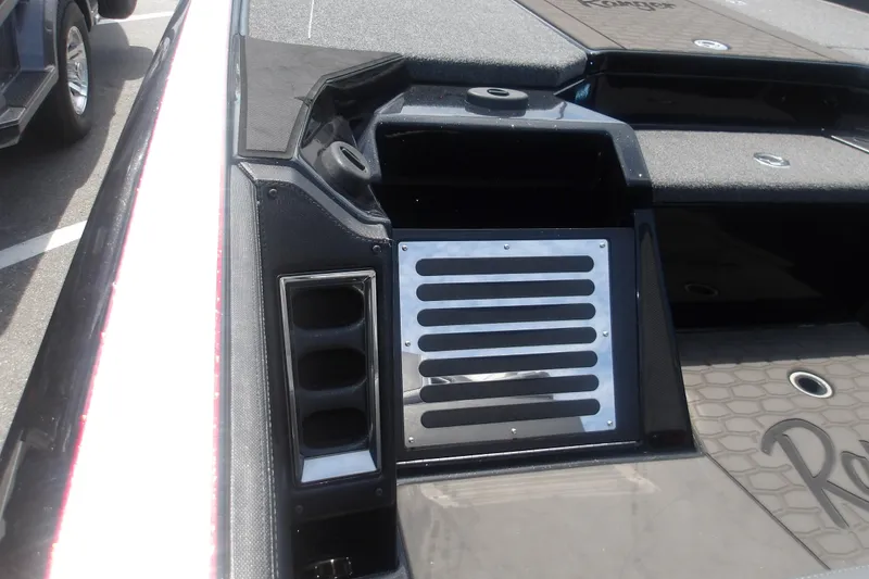 Slide: The Image of 2025 Ranger Z520R Cup-Equipped boat interior with sleek design and storage compartments. - 6