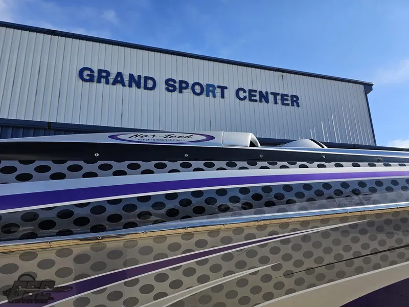 Slide: The Image of 2007 Nor-Tech 3900 Super-VEE boat at Grand Sport Center. - 12