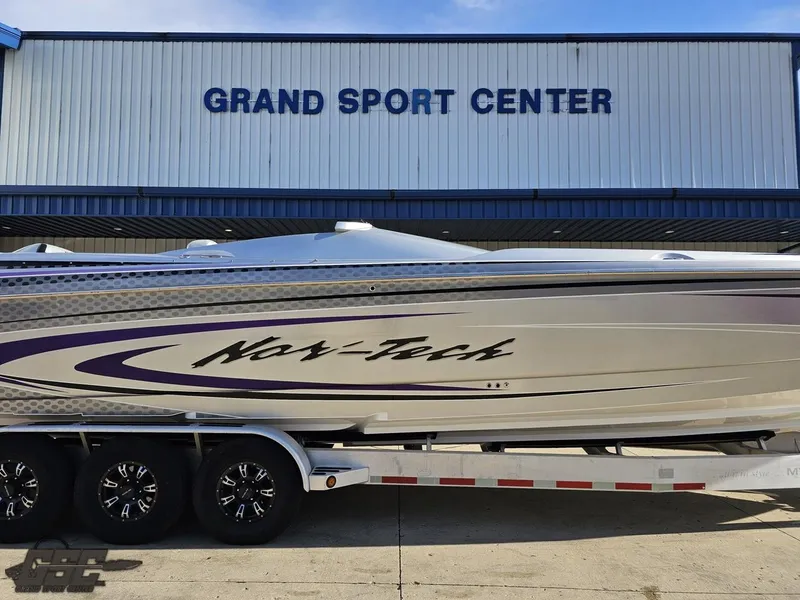 Slide: The Image of 2007 Nor-Tech 3900 Super-VEE boat at Grand Sport Center. - 4