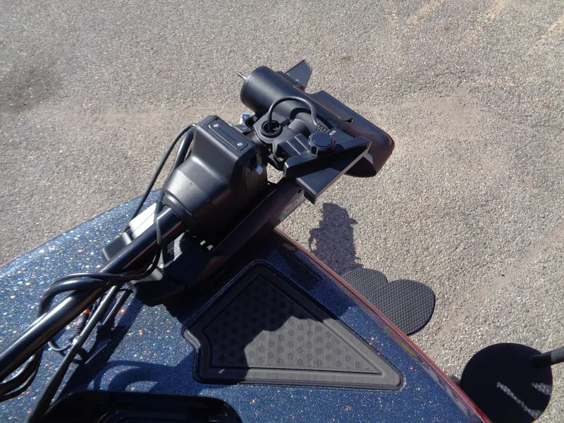 Slide: The Image of Close-up of 2025 Nitro ZV19 Sport Pro boat control panel. - 14