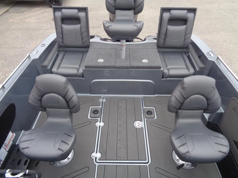 Slide: The Image of 2025 Nitro ZV19 Sport boat interior with sleek seating and modern design. - 7
