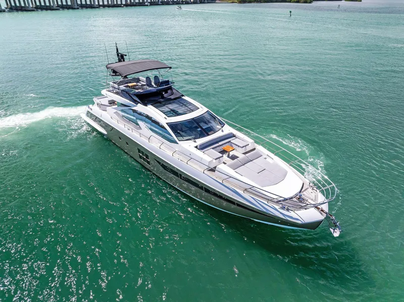 Slide: The Image of Azimut 77S 2017 luxury yacht cruising on clear turquoise waters. - 37