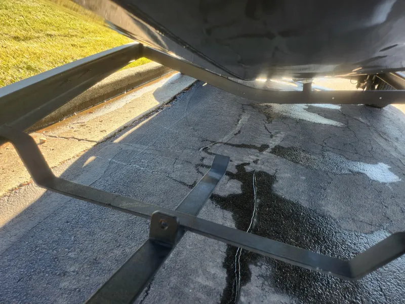 Slide: The Image of Vexus AVX1880 boat trailer on a wet pavement, 2020 model. - 8