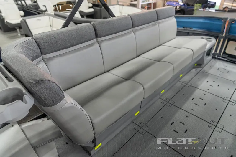 Slide: The Image of 2024 Sea-Doo SWITCH Cruise 21 interior seating, showcasing spacious and comfortable design. - 23