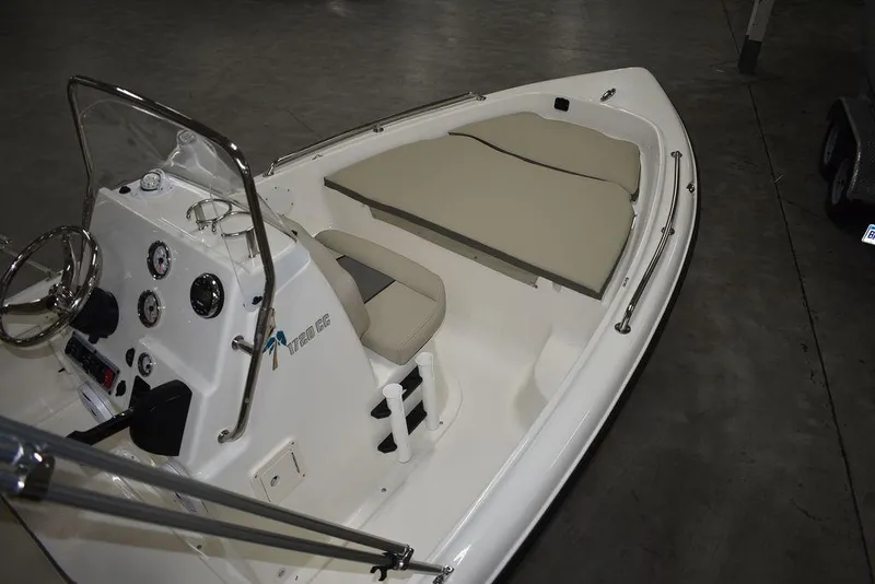 Slide: The Image of 2025 Key West 1720 CC boat interior with console and seating. - 15