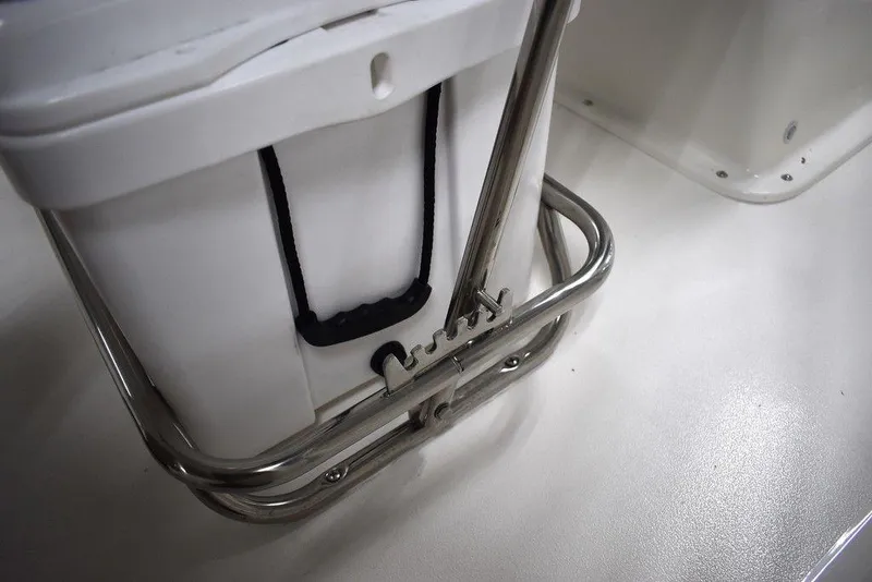 Slide: The Image of Stainless steel frame on 2025 Key West 1720 CC boat deck. - 25