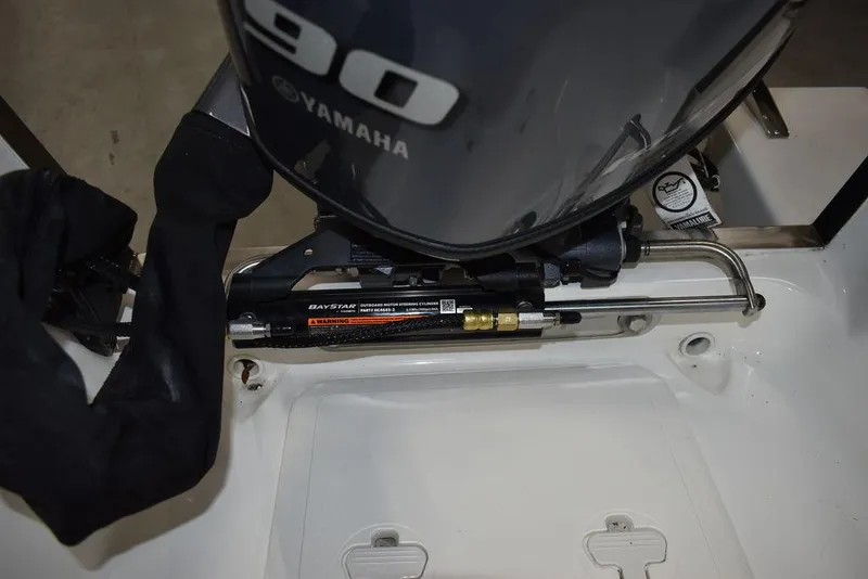 Slide: The Image of Key West 1720 CC 2025 boat with Yamaha 90 engine detail. - 29