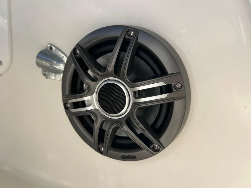 Slide: The Image of Marine speaker on 2000 Robalo 2440 Walkaround boat, close-up view. - 26