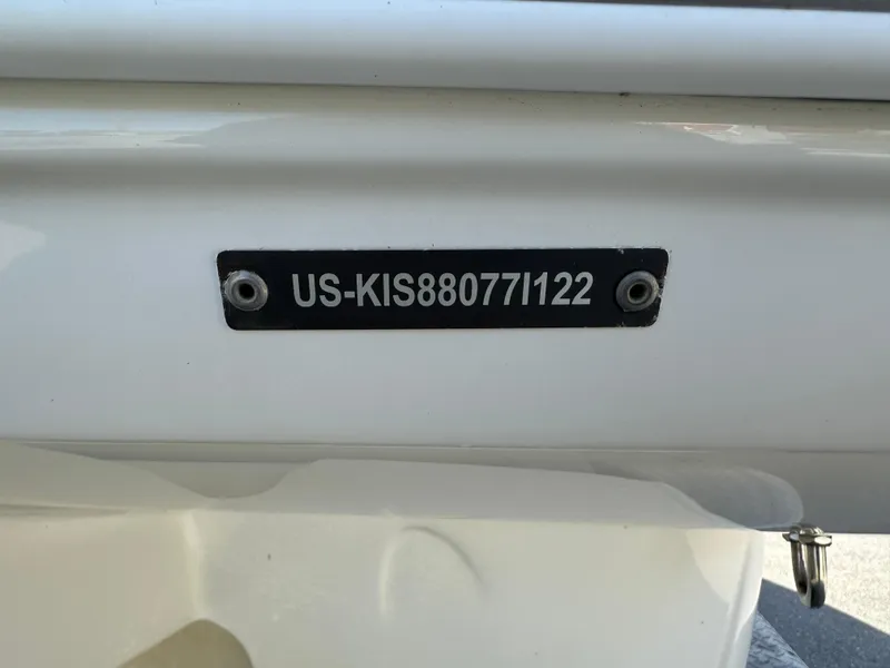 Slide: The Image of Crownline 260 XSS 2022 boat hull identification number plate. - 20