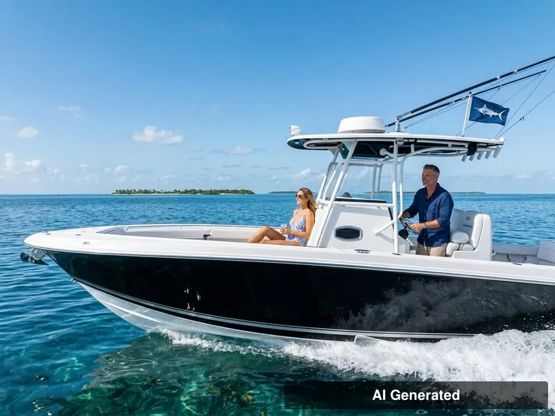 Slide: The Image of Fountain 34 Center Console 2018 - 0