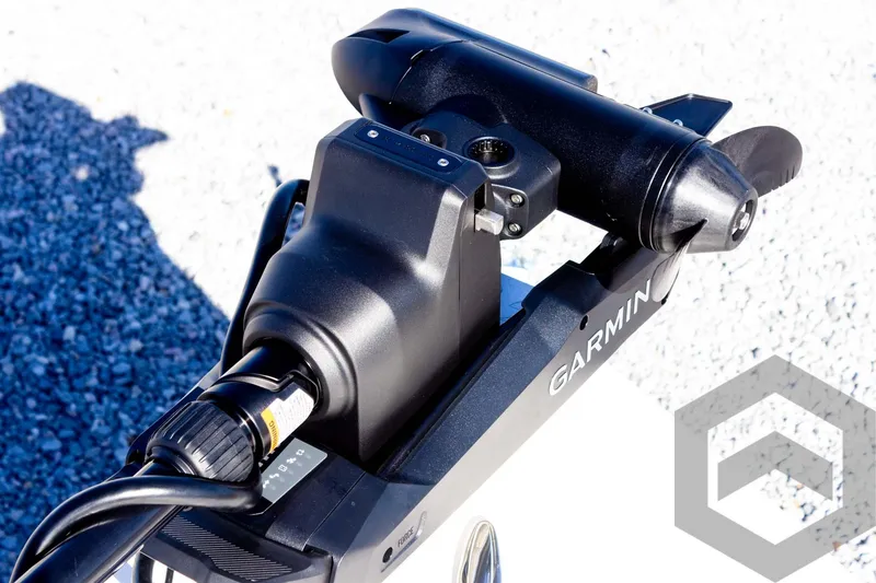 Slide: The Image of Garmin marine equipment on 2025 Pathfinder 2300 HPS boat, close-up view. - 44