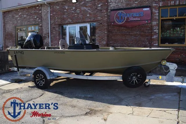 Slide: The Image of 2025 Lund 1875 Alaskan SS boat on trailer at Thayer's Marine. - 46