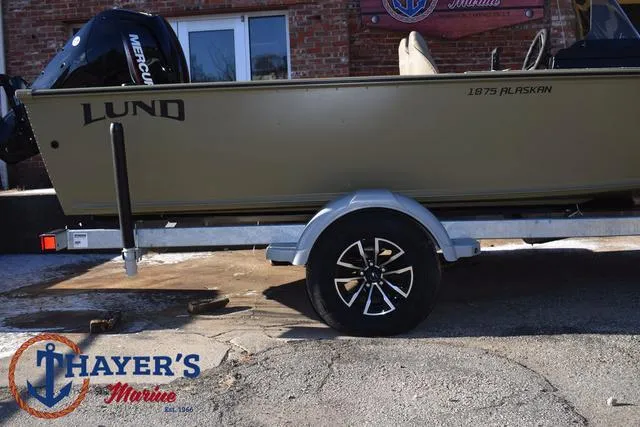 Slide: The Image of 2025 Lund 1875 Alaskan SS boat on trailer at Thayer's Marine. - 6