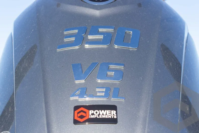 Slide: The Image of Pathfinder 2500 Hybrid 2025 engine cover with 350 V6 4.3L Power Implements badge. - 20