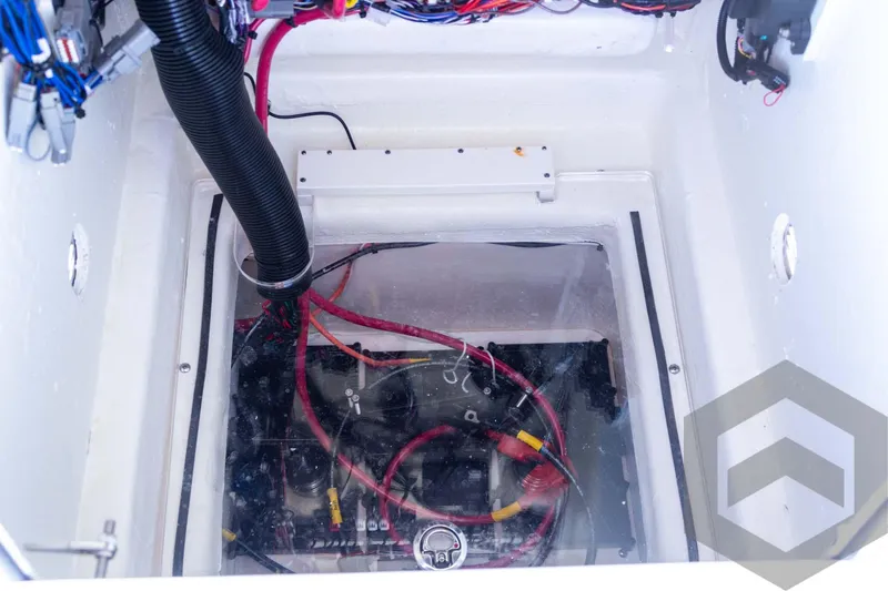 Slide: The Image of Pathfinder 2500 Hybrid 2025 engine compartment with wiring and components. - 33