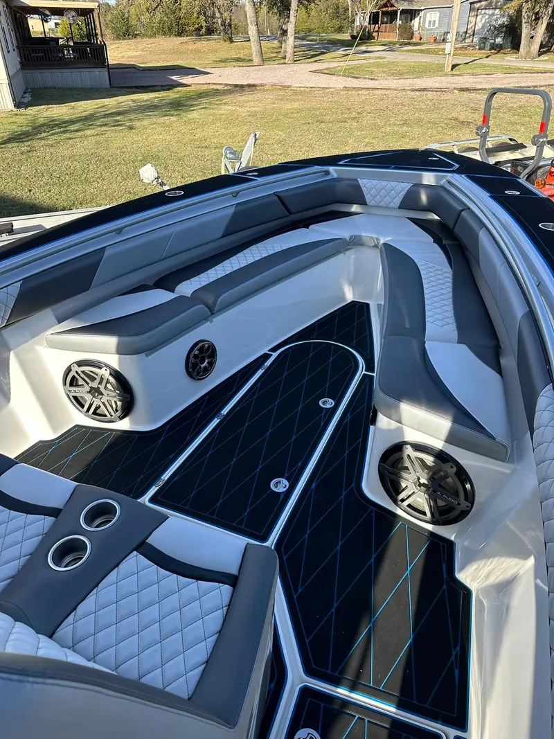 Slide: The Image of Luxurious 2020 Statement 350 Open boat interior with sleek seating and modern design. - 48