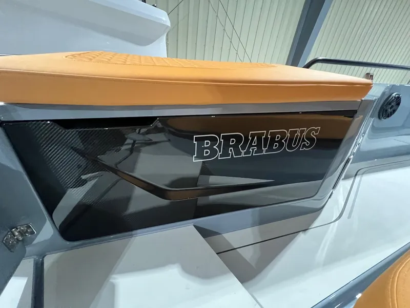 Slide: The Image of 2024 BRABUS Shadow 900 XC Cross Cabin interior with sleek design and luxury seating. - 15