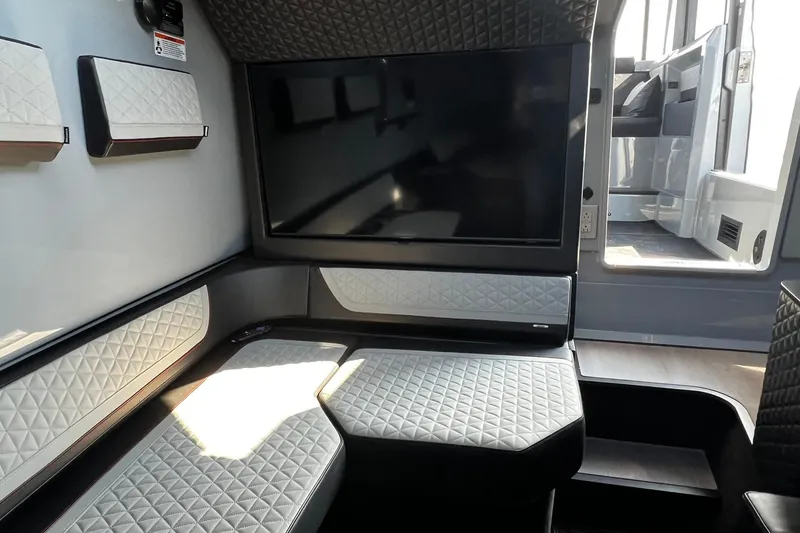 Slide: The Image of Luxurious interior of 2024 BRABUS Shadow 900 XC Cross Cabin with quilted seating. - 36