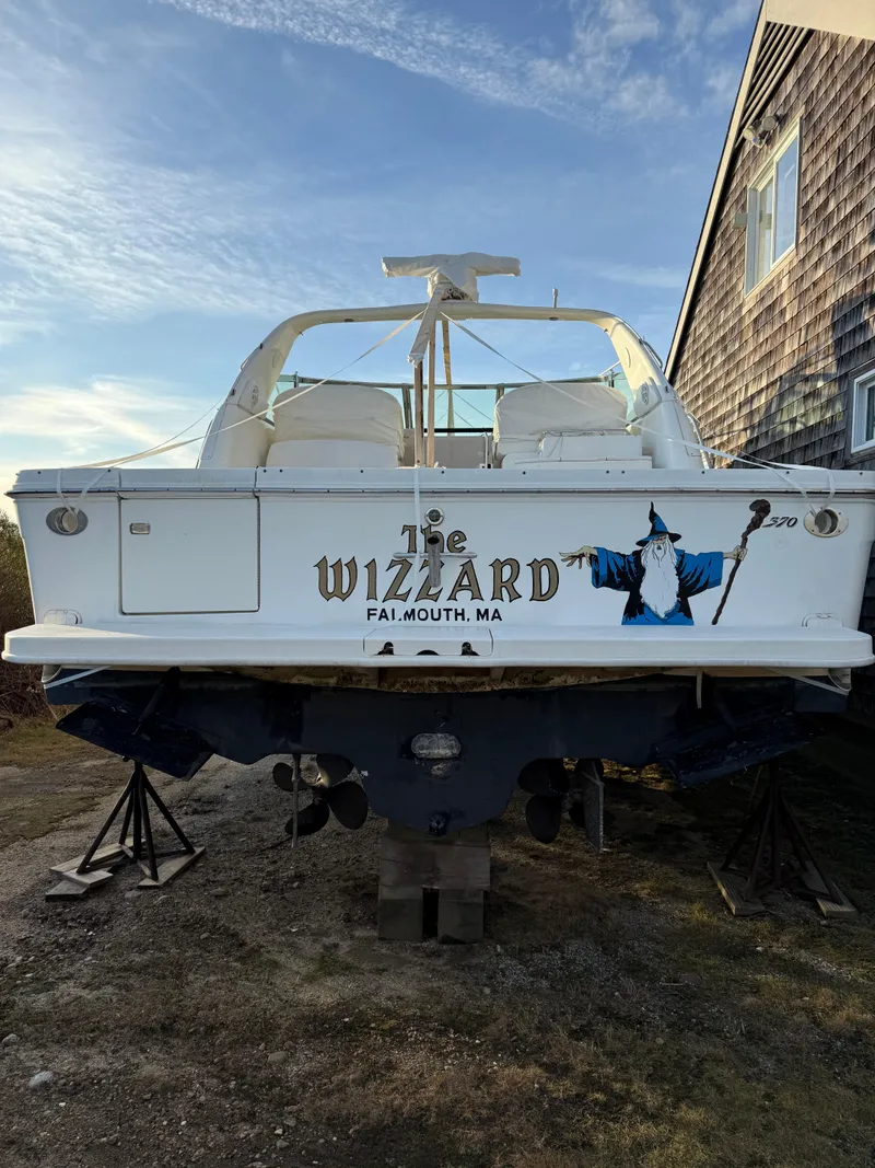 Slide: The Image of 2000 Sea Ray 370 Express Cruiser named "The Wizzard" in Falmouth, MA. - 9