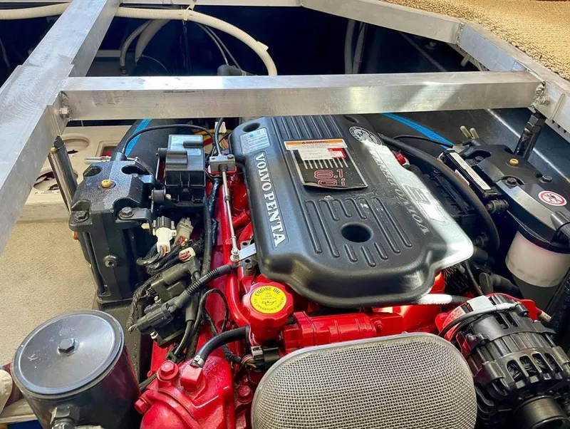 Slide: The Image of Engine compartment of a 2007 Carver 35 Super Sport with Volvo Penta engine. - 38
