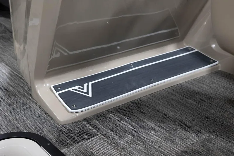 Slide: The Image of Viaggio X22S 2025 model step detail with sleek design and logo. - 8