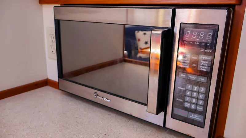 Slide: The Image of Stainless steel microwave on Fortier 33 boat, 2008 model. - 25