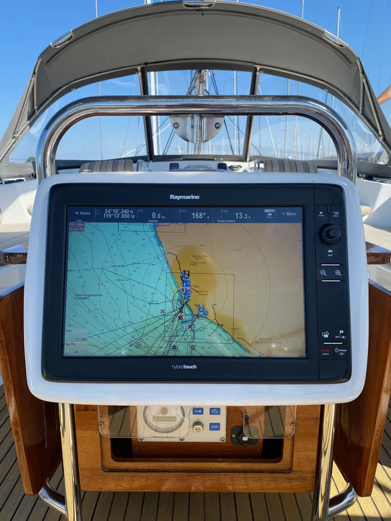 Slide: The Image of Jeanneau 57 yacht 2013 with Raymarine navigation display on deck. - 36