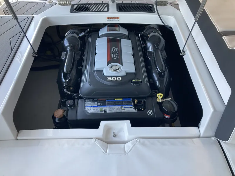 Slide: The Image of Engine compartment of the 2025 Monterey 238SS Luxury Bowrider. - 29