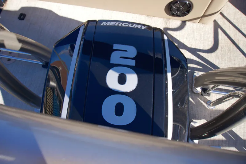 Slide: The Image of Mercury 200 horsepower engine on 2024 Berkshire 23ULSTS3-93 boat. - 8