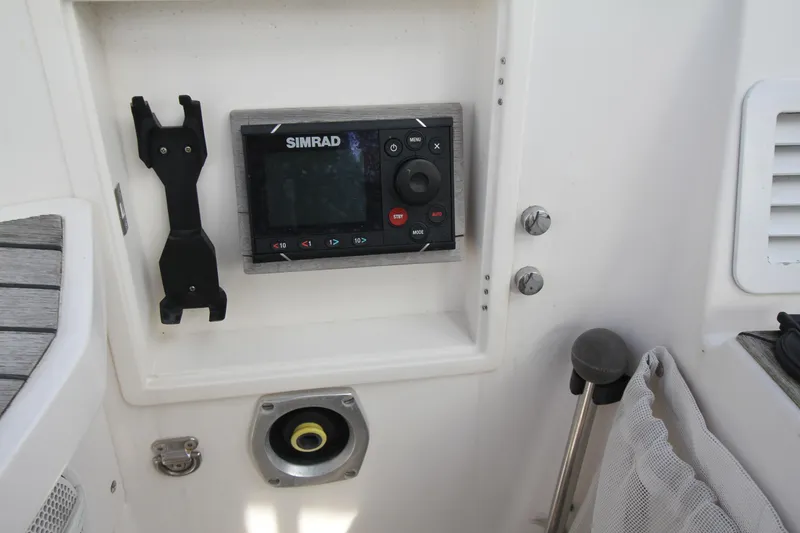 Slide: The Image of Simrad navigation system on 2001 Nautor Swan 44MKII yacht dashboard. - 17