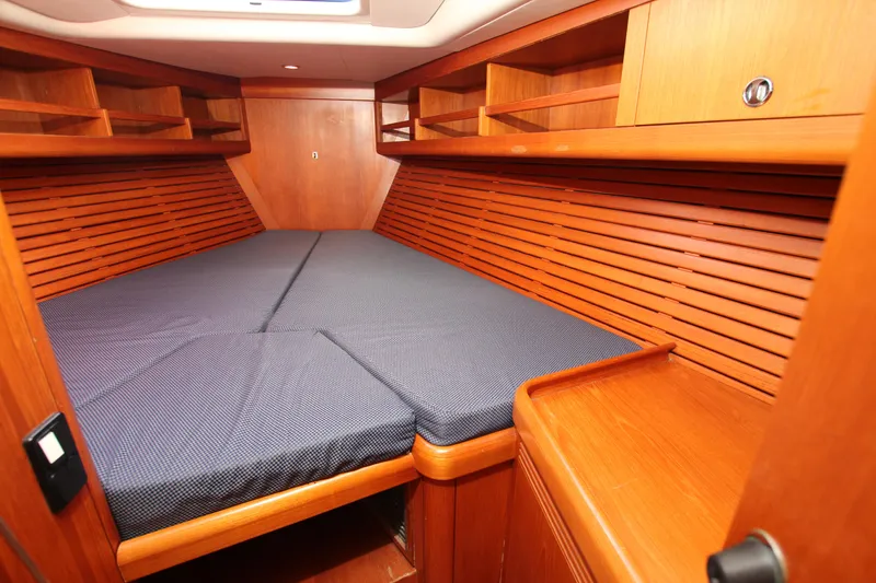 Slide: The Image of Luxurious wooden cabin interior of 2001 Nautor Swan 44MKII yacht. - 26