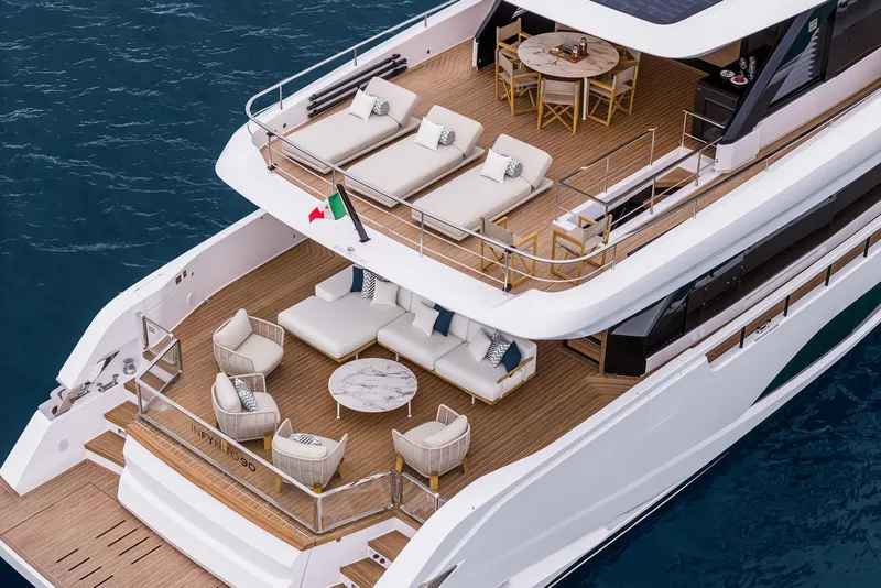 Slide: The Image of Ferretti Yachts Infynito 90 2025 - 2