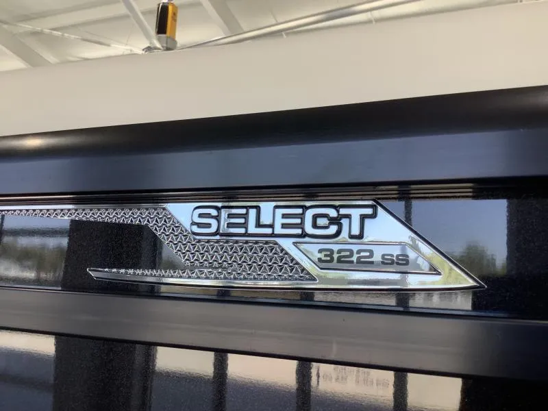Slide: The Image of 2025 G3 Select 322SS logo on a sleek black surface. - 4