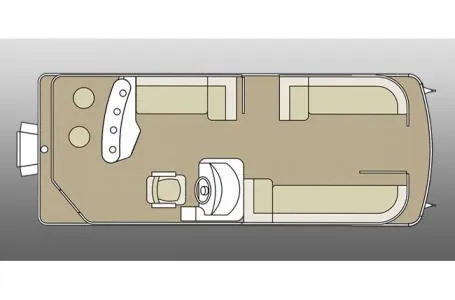 Slide: The Image of 2013 Sweetwater Premium SW 220 WB boat layout diagram, featuring seating and helm areas. - 4