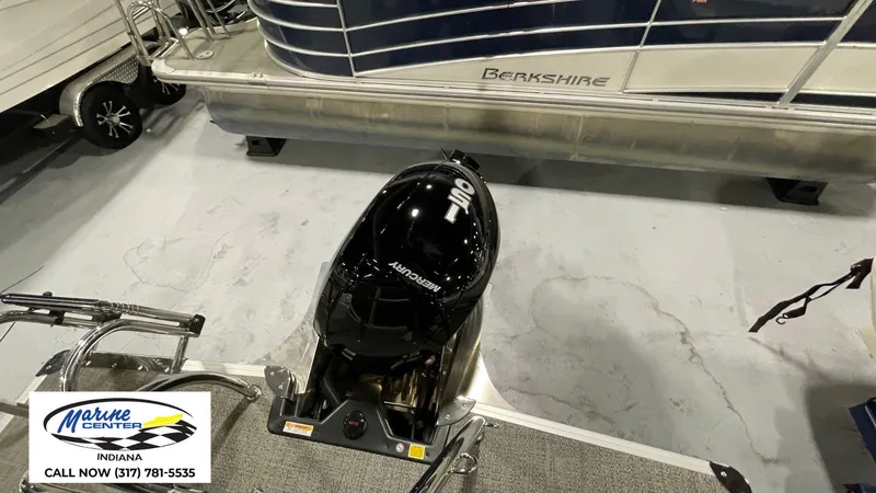 Slide: The Image of 2025 Barletta Aria A22QC boat with Mercury outboard motor at Marine Center Indiana. - 14
