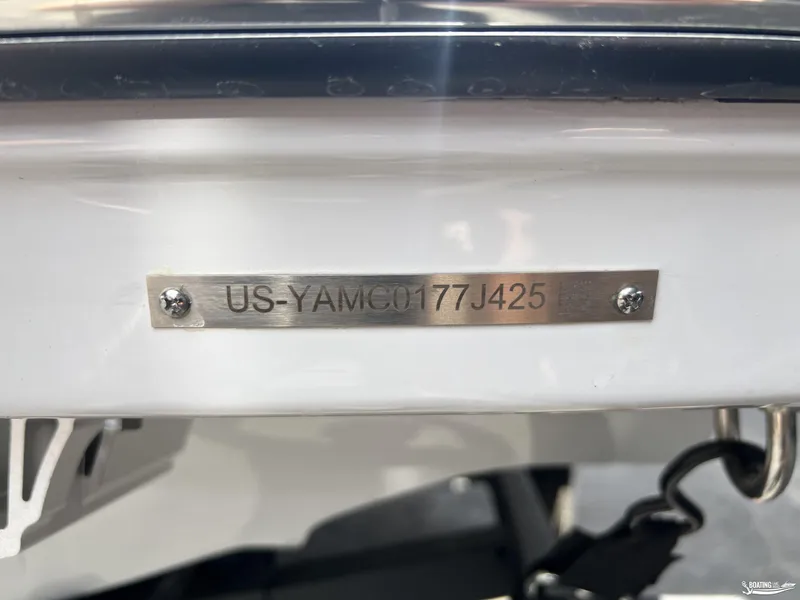 Slide: The Image of 2025 Yamaha Boats 195S hull identification number plate. - 20