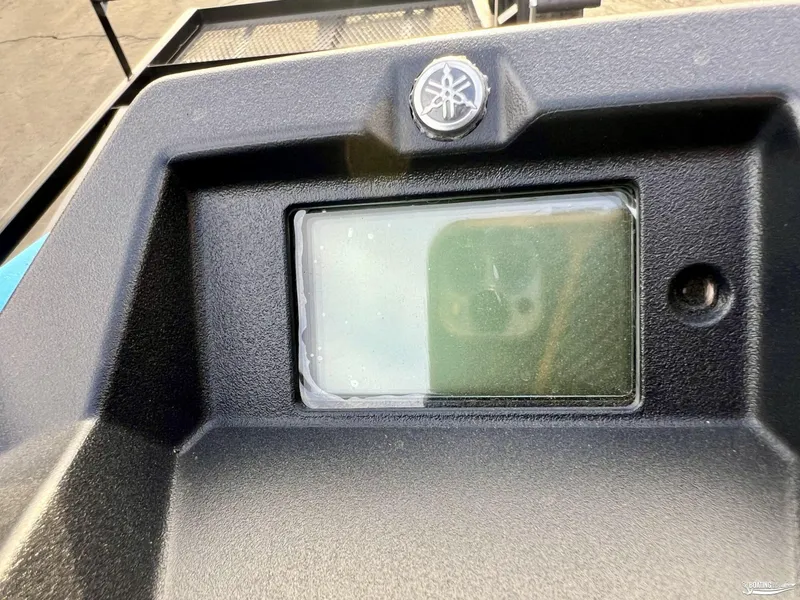Slide: The Image of Close-up of 2025 Yamaha WaveRunner Jet Blaster DLX-2 dashboard display. - 6