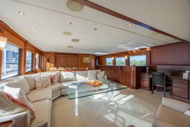 Slide: The Image of Luxurious interior of a 1988 Christensen Custom yacht. - 10