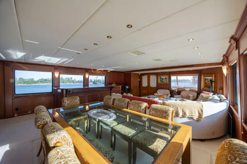 Slide: The Image of Luxurious interior of a 1988 Christensen Custom yacht. - 17