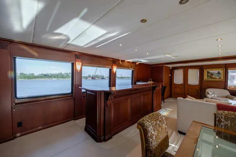 Slide: The Image of Luxurious interior of a 1988 Christensen Custom yacht. - 19
